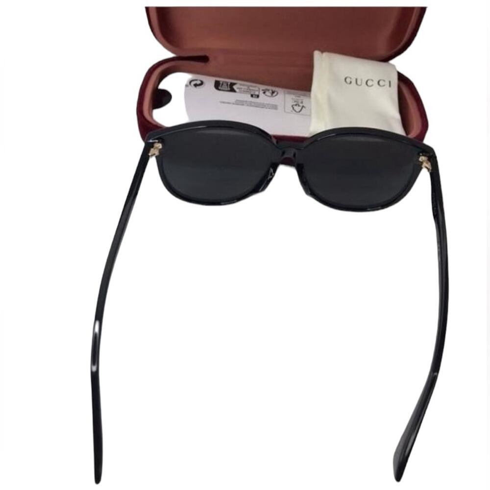Gucci GG0261SA 001 Black  Round Sunglasses - Picture 6 of 9